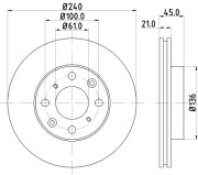 MDC847 Brzdový kotouč MINTEX