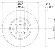 MDC779 Brzdový kotouč MINTEX