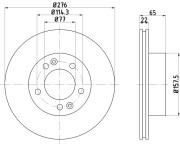 MDC1113 Brzdový kotouč MINTEX