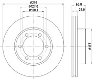 MDC1819 Brzdový kotouč MINTEX