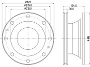 MDC1245 Brzdový kotouč MINTEX