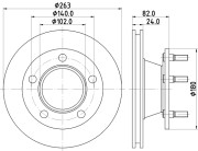 MDC1098 MINTEX brzdový kotúč MDC1098 MINTEX