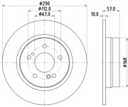 MDC1526 Brzdový kotouč MINTEX