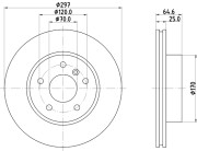 MDC984 Brzdový kotouč MINTEX