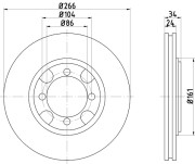 MDC931 Brzdový kotouč MINTEX