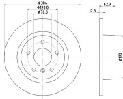 MDC985 Brzdový kotouč MINTEX