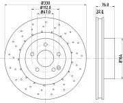 MDC1425 Brzdový kotouč MINTEX