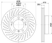 MDC1429R MINTEX brzdový kotúč MDC1429R MINTEX