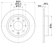 MDC1409 Brzdový kotouč MINTEX