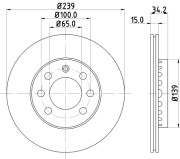 MDC1522 Brzdový kotouč MINTEX