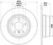 MDC1130 Brzdový kotouč MINTEX