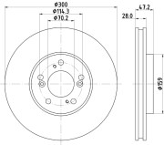 MDC1516 Brzdový kotouč MINTEX