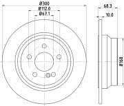 MDC1633 Brzdový kotouč MINTEX