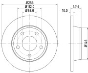 MDC1462 Brzdový kotouč MINTEX