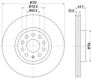 MDC1706 Brzdový kotouč MINTEX