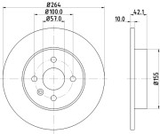 MDC1791 Brzdový kotouč MINTEX