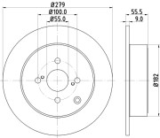 MDC1677 Brzdový kotouč MINTEX