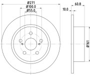 MDC1713 MINTEX brzdový kotúč MDC1713 MINTEX