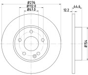 MDC1751 Brzdový kotouč MINTEX