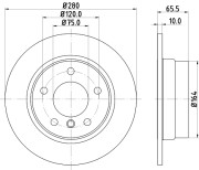 MDC1731 Brzdový kotouč MINTEX