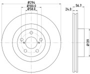 MDC1377 Brzdový kotouč MINTEX