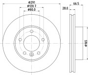 MDC796 Brzdový kotouč MINTEX