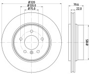 MDC1720 Brzdový kotouč MINTEX