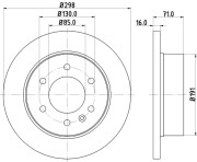 MDC1772C Brzdový kotouč MINTEX