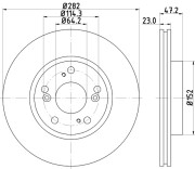 MDC1766C Brzdový kotouč MINTEX