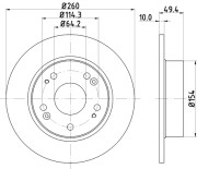 MDC1721C Brzdový kotouč MINTEX