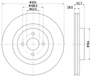 MDC1778 Brzdový kotouč MINTEX