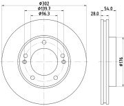 MDC1797 Brzdový kotouč MINTEX