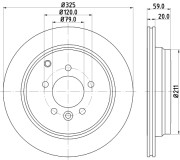 MDC1852 MINTEX brzdový kotúč MDC1852 MINTEX