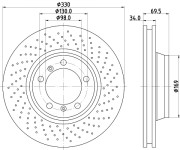 MDC2354R Brzdový kotouč MINTEX