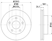 MDC461 Brzdový kotouč MINTEX