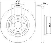 MDC2290 Brzdový kotouč MINTEX