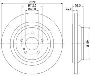 MDC2291 Brzdový kotouč MINTEX