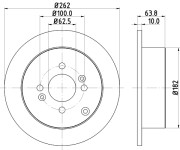 MDC1818 Brzdový kotouč MINTEX