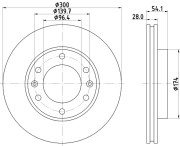 MDC1835 Brzdový kotouč MINTEX