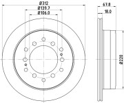 MDC1406 Brzdový kotouč MINTEX