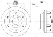 MDC1896 Brzdový kotouč MINTEX