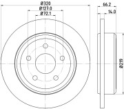 MDC1931 Brzdový kotouč MINTEX