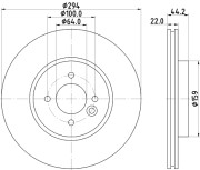 MDC2197 Brzdový kotouč MINTEX