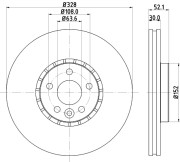 MDC2198 Brzdový kotouč MINTEX