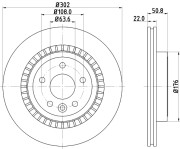 MDC2199 Brzdový kotouč MINTEX