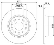 MDC2205 Brzdový kotouč MINTEX