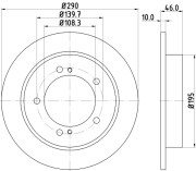 MDC2337 Brzdový kotouč MINTEX