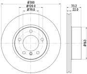 MDC2351 Brzdový kotouč MINTEX