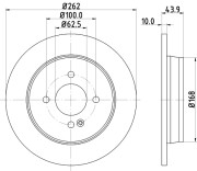 MDC2382 Brzdový kotouč MINTEX