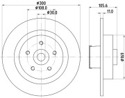 MDC2620 Brzdový kotouč MINTEX